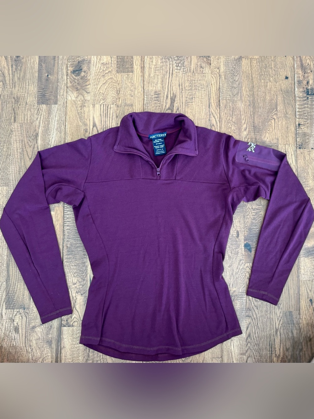 Arc'teryx Vintage Rho 1/4 Zip Base Layer Top Women's Size M CC